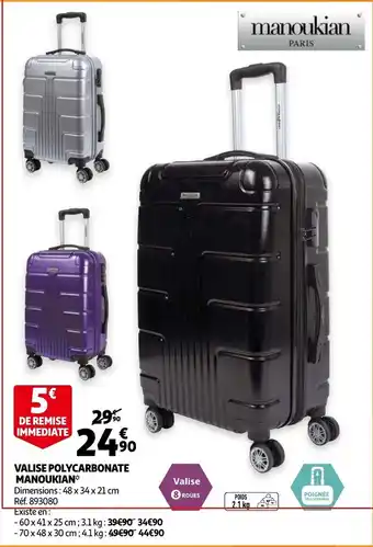 Valise Polycarbonate Manoukian