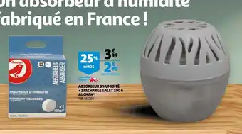 Auchan Absorbeur d'humidité + 1 Recharge Galet 100 G offre