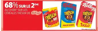 Auchan Kellogg's bon plan sur les céréales trésor de kellogg's offre