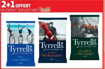 Auchan Tyrrell's bon plan au choix sur les chips de la marque tyrrell's offre