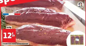Auchan Maison montfort 3 magrets de canard offre