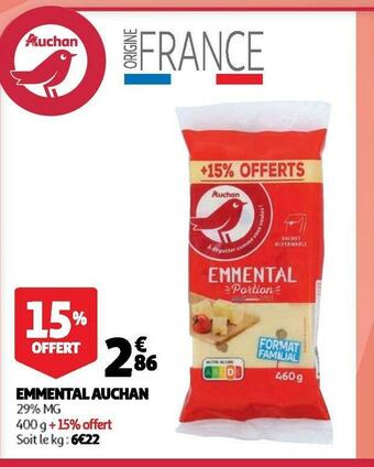 Auchan Auchan emmental offre