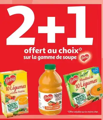 Auchan Liebig bon plan sur la gamme de soupe de la marque liebig offre