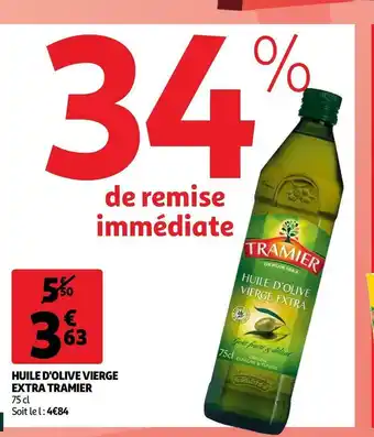 Auchan Tramier huile d'olive vierge extra offre