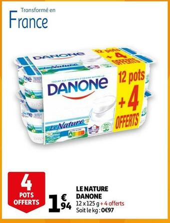 Auchan Danone le nature danone offre