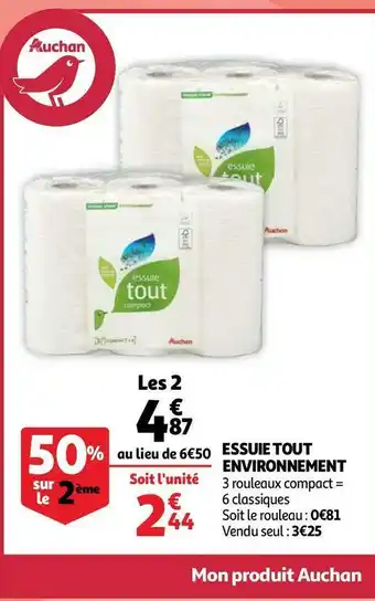 Auchan Auchan essuie tout environnement offre