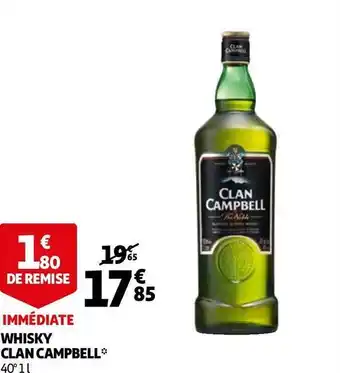 Auchan Clan campbell whisky offre