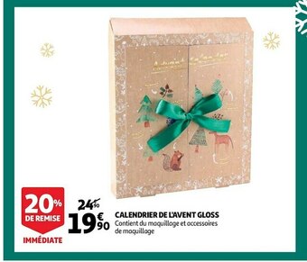 Auchan Calendrier de l'avent gloss offre