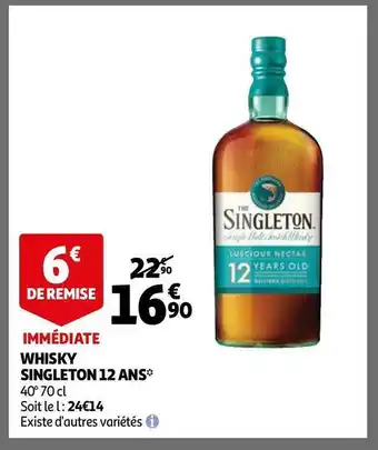 Auchan The singleton whisky 12 ans offre