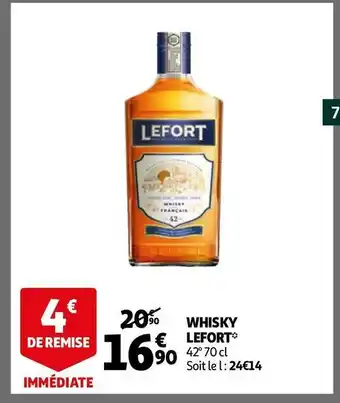 Auchan Lefort whisky offre