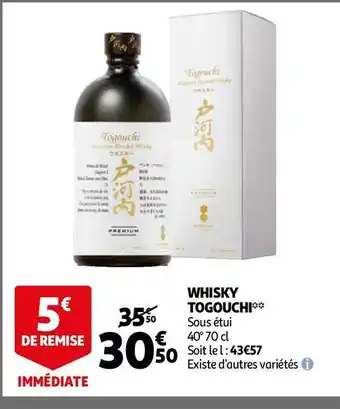 Auchan Togouchi whisky offre