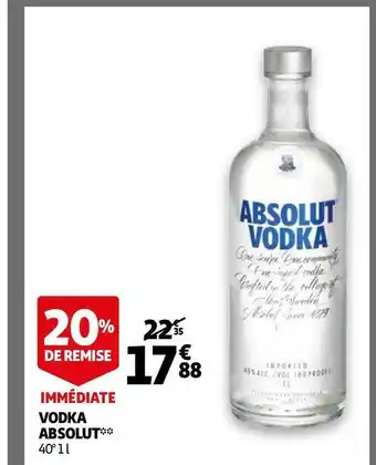 Auchan Absolut vodka offre