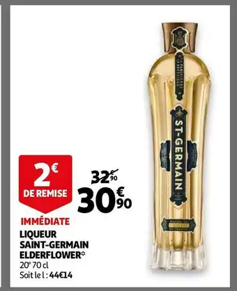 Auchan Elderflower liqueur saint-germain offre