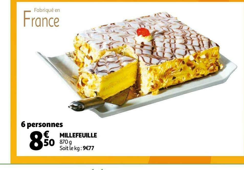 Promo Millefeuille Chez Auchan