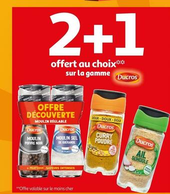Auchan Ducros bon plan sur la gamme ducros offre
