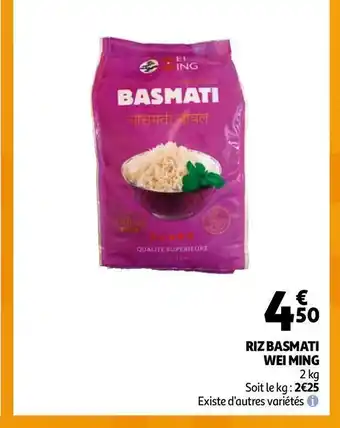 Auchan Ming riz basmati wei offre