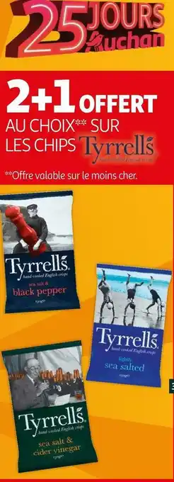 Auchan Tyrrells bon plan sur les chips tyrrells offre