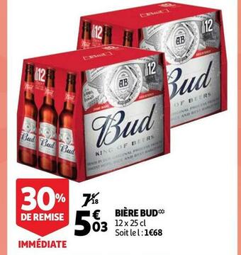 Auchan Bud bière offre