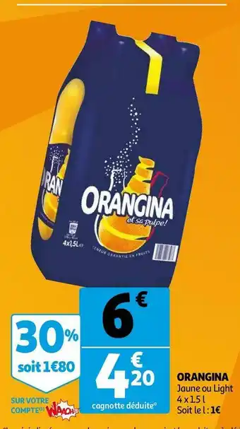 Auchan Orangina orangina offre