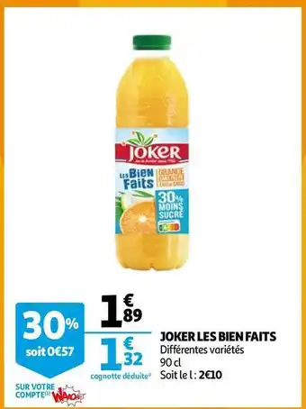 Auchan Joker joker les bien faits offre
