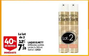 Auchan Elnett laque offre