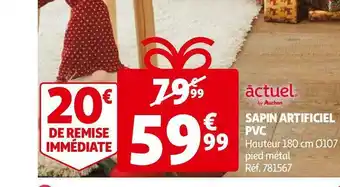 Auchan Auchan sapin artificiel pvc offre