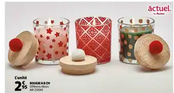 Auchan Bougie h 8 cm offre