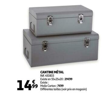 Auchan Cantine métal offre