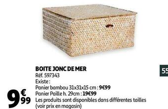 Auchan Boite jonc de mer offre