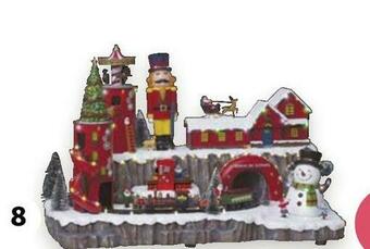 Fabrique de cadeaux musicale et personnages en mouvement