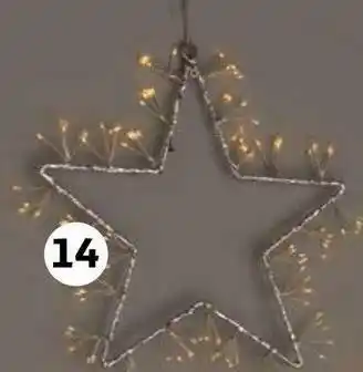 Auchan Actuel suspension etoile lumiseuse offre