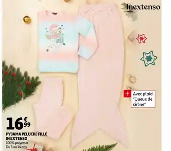 Auchan In extenso pyjama peluche fille offre