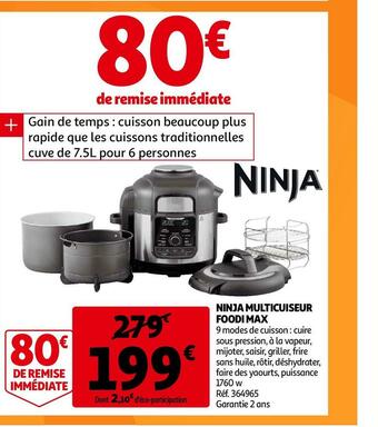 Auchan Ninja multicuiseur foodi max offre
