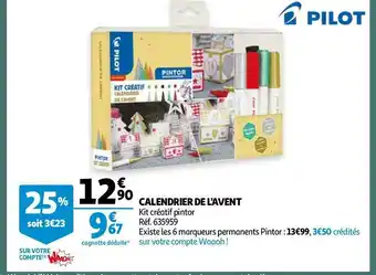 Auchan Pilot calendrier de l'avent offre