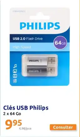 Action PHILIPS Clés USB offre