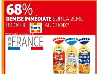 Auchan Harry's bon plan sur les brioches de la marque harry's offre
