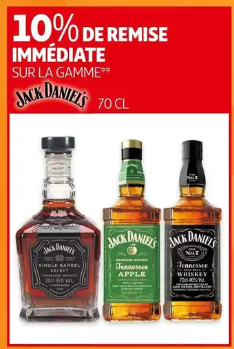 Auchan Jack daniel's bon plan sur la gamme de whisky de la marque jack daniel's offre