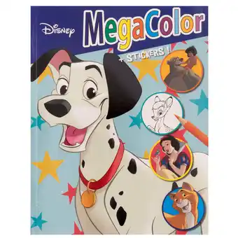Action Livre de coloriage et autocollants megacolor disney offre