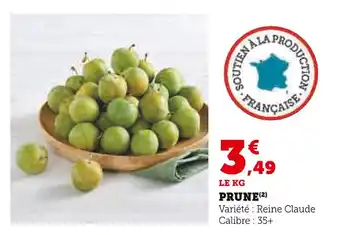 U Express PRUNE offre