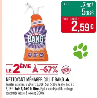 Match CILLIT BANG NETTOYANT MÉNAGER ▲ offre