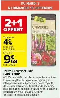 Carrefour Market Carrefour - terreau universel uab offre