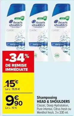 Carrefour Market Head & shoulders - shampooing offre