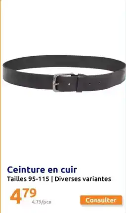 Action Ceinture en cuir offre