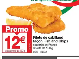Promocash Filets de cabillaud façon Fish and Chips offre
