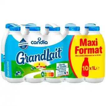 Auchan Grandlait Demi-Écrémé Candia offre