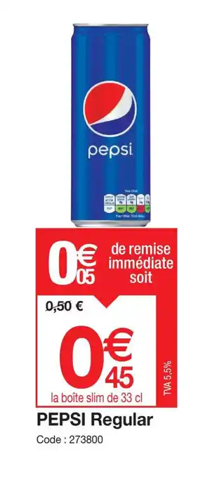 Promocash PEPSI Regular offre