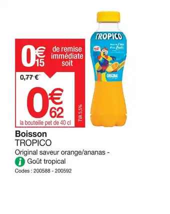 Promocash TROPICO Boisson offre