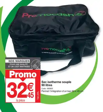 Promocash Sac isotherme souple offre