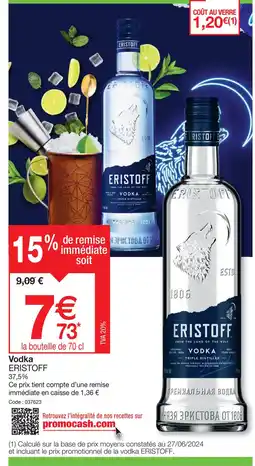 Promocash ERISTOFF Vodka offre