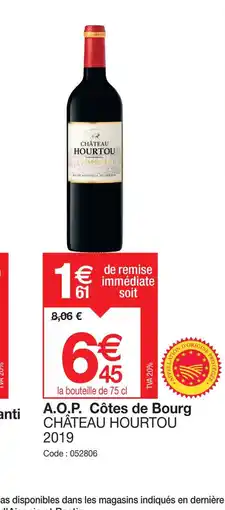 CHÂTEAU HOURTOU A.O.P. Côtes de Bourg